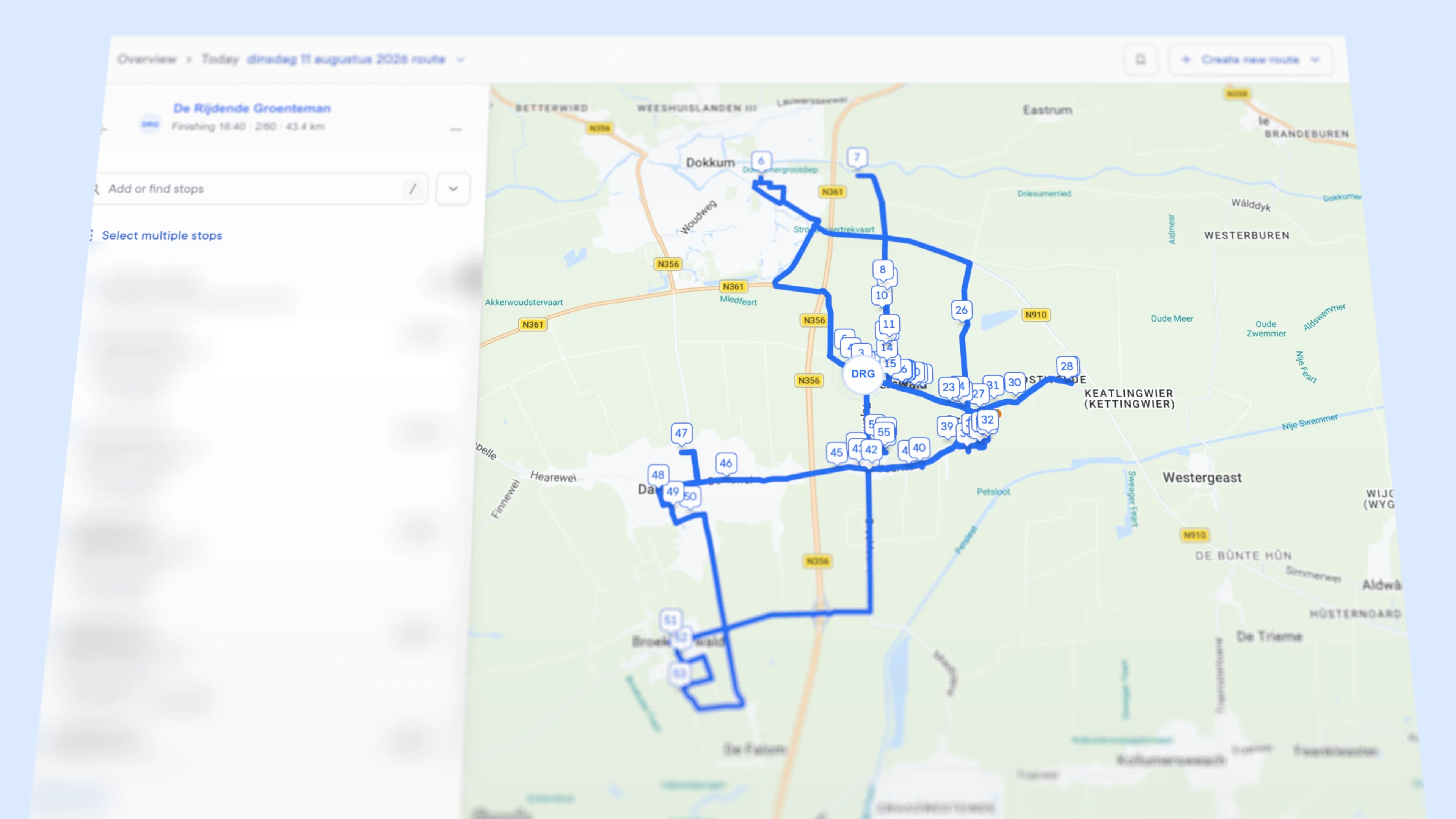 Slim route- en bezorgsysteem